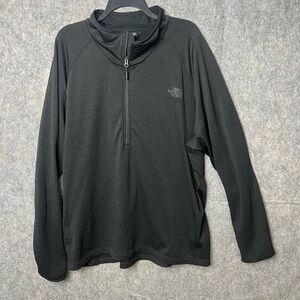 The North Face Men Size XXL Black 1/4 Zip Fleece Hyper pullover‎